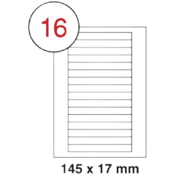 MULTI PURPOSE WHITE LABEL-145X17mm-FSLA16-3-100