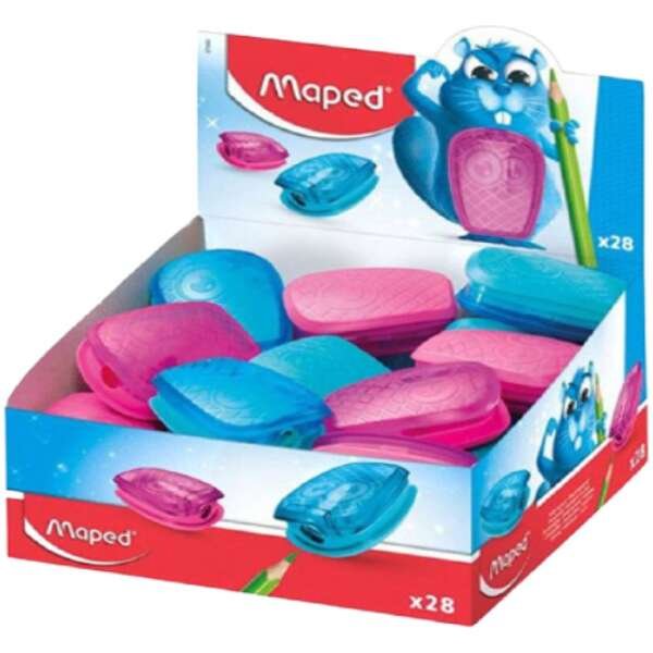 Maped Sharpener PULSE 1 Hole Display of 28Pcs