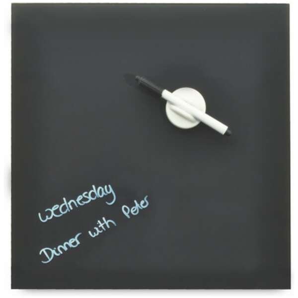 DesQ Magnetic Glassboard Grey 35 x 35 cm