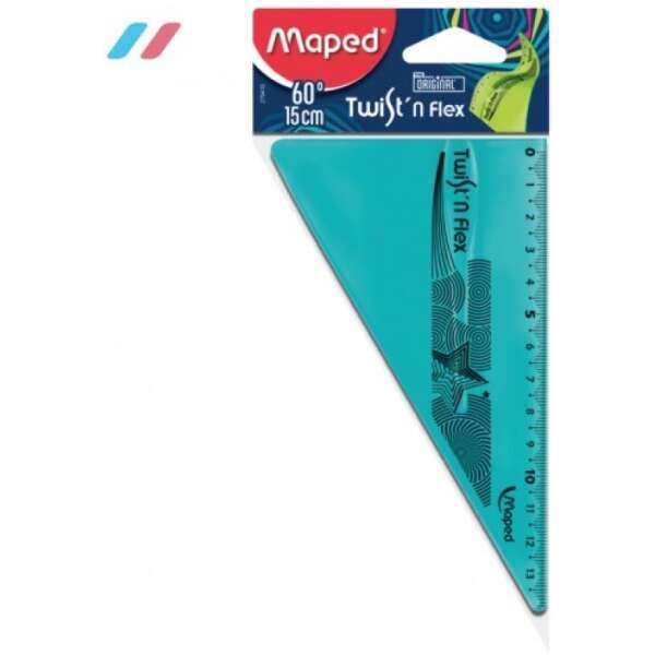 Maped Ruler 15cm Twist N Flex Set Square