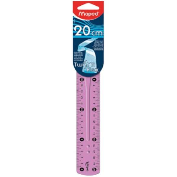 Maped Ruler Twist N Flex Decor 20cm Box of 20Pcs