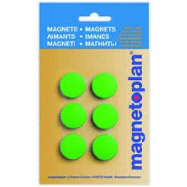 MAGNETOPLAN MAGNETIC – DISCOFIX HOBBY (ON BLISTER) Size 8mm, 25mm Dia GREEN