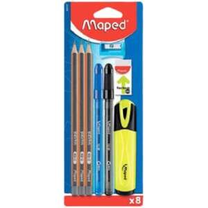 Maped Writing Set Assrtd items Blister Pack 8pcs
