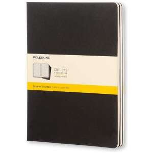 Moleskine Cashier Squared Extra Large Size Notebook Set of 3 Pcs Black