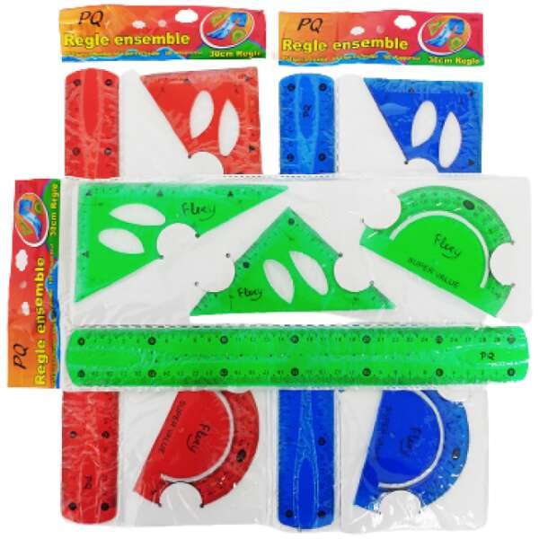 Flexible Ruler 4 Piecec Set