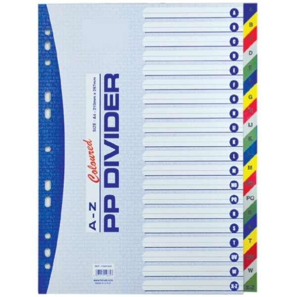 Divider (PVC) A-Z Colour A/4
