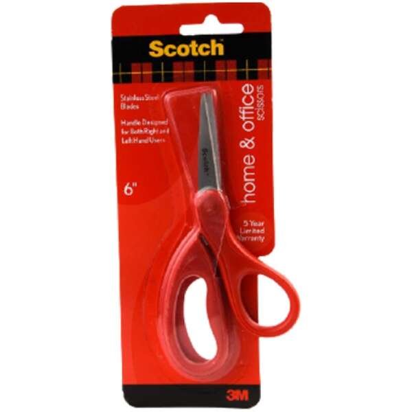 Scotch Precission Scissors 1446. Stainless steel blade, 6 in (15cm). 1 scissor/card