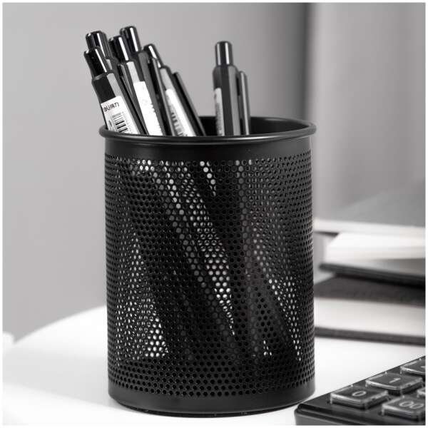 Deli Mesh Pen Holder φ84x106mm