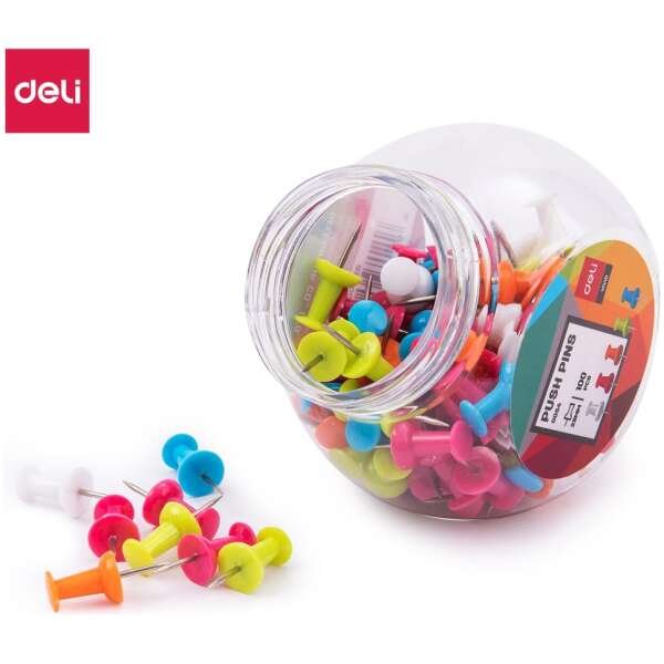 Deli Color Push Pins 23mm