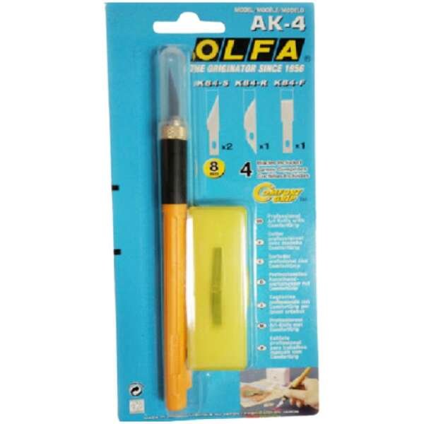 Olfa AK-4 Professional Art Cutter with 3 blades Pack