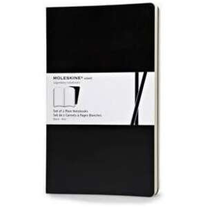 Moleskine Volant Plain Large Notebook Set of 2 Black