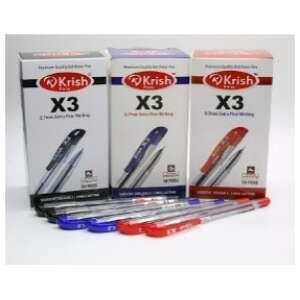 Krish Pens X3                                                                                   0.7mm Extra Fine                                                          Anti Bacterial Pens