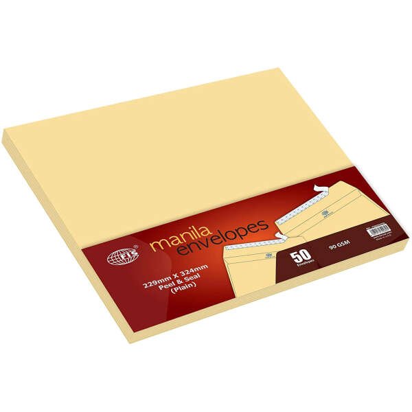 FIS
Letter Envelope - 90 GSM
50 PCS / Pack - Manila
