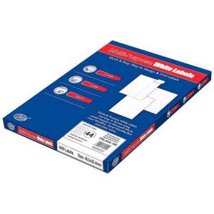 FIS - Multi Purpose White Label A4 Size
48.5 X 25.4 mm (44 Stickers x 100 Sheet)
FSLA44-100
