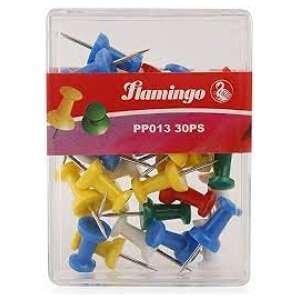 Flamingo - Plastic Thumb Tack 30 Pieces