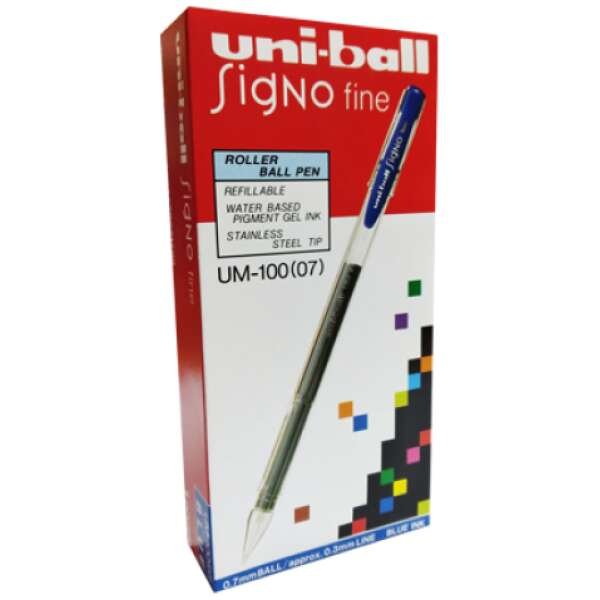 Uni-ball Signo fine                                                          UM-100(07)                                                                  0.7mm ball 0.3mm line
